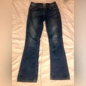 Blue Mudd low-waisted flared bottom jeans